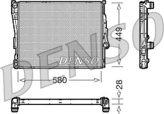 Denso DRM05069 - Radiator, mühərrikin soyudulması furqanavto.az