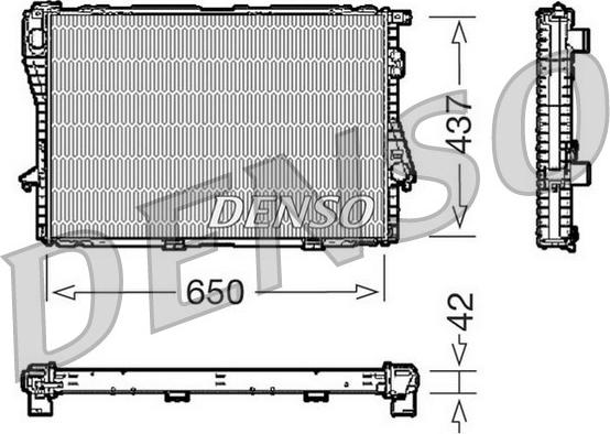 Denso DRM05068 - Radiator, mühərrikin soyudulması furqanavto.az