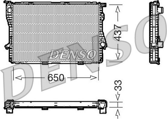 Denso DRM05067 - Radiator, mühərrikin soyudulması furqanavto.az
