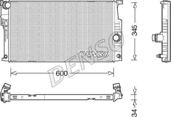 Denso DRM05004 - Radiator, mühərrikin soyudulması furqanavto.az