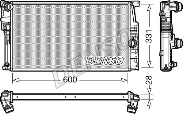 Denso DRM05014 - Radiator, mühərrikin soyudulması furqanavto.az
