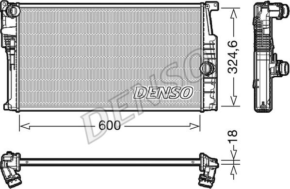 Denso DRM05017 - Radiator, mühərrikin soyudulması www.furqanavto.az