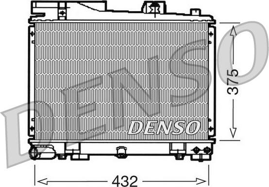 Denso DRM05034 - Radiator, mühərrikin soyudulması furqanavto.az