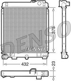 Denso DRM05030 - Radiator, mühərrikin soyudulması furqanavto.az