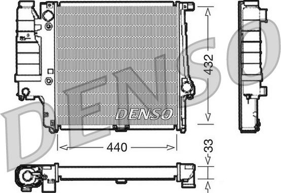 Denso DRM05038 - Radiator, mühərrikin soyudulması furqanavto.az