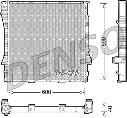 Denso DRM05114 - Radiator, mühərrikin soyudulması furqanavto.az