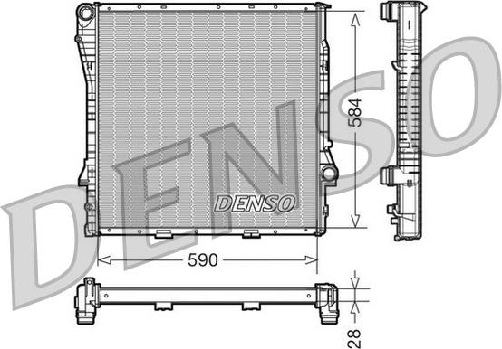 Denso DRM05115 - Radiator, mühərrikin soyudulması furqanavto.az