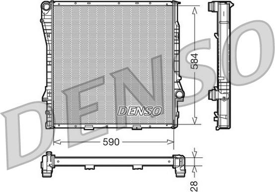 Denso DRM05116 - Radiator, mühərrikin soyudulması furqanavto.az