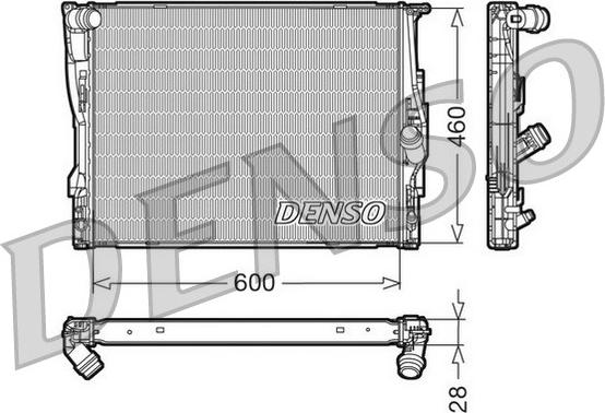 Denso DRM05110 - Radiator, mühərrikin soyudulması furqanavto.az