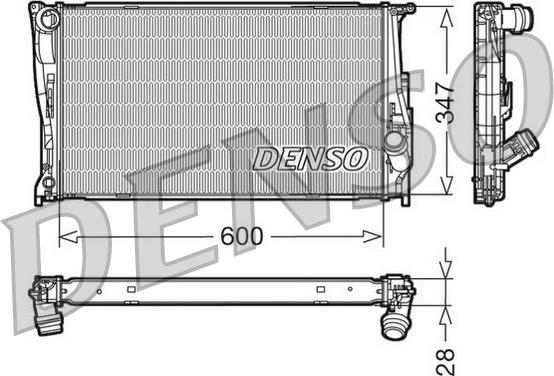 Denso DRM05111 - Radiator, mühərrikin soyudulması furqanavto.az