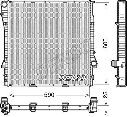 Denso DRM05113 - Radiator, mühərrikin soyudulması furqanavto.az