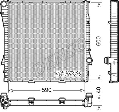 Denso DRM05112 - Radiator, mühərrikin soyudulması furqanavto.az