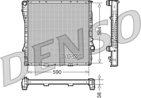 Denso DRM05117 - Radiator, mühərrikin soyudulması furqanavto.az