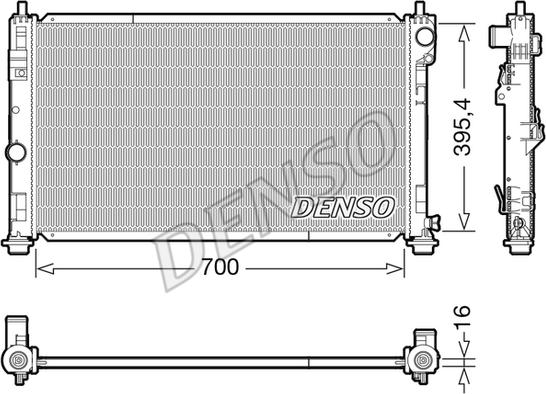 Denso DRM06039 - Radiator, mühərrikin soyudulması furqanavto.az