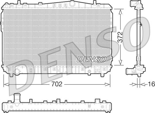 Denso DRM08004 - Radiator, mühərrikin soyudulması www.furqanavto.az