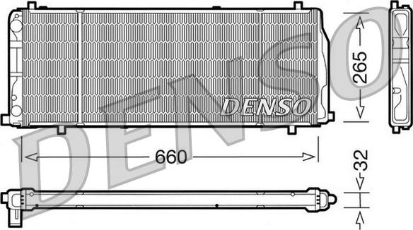 Denso DRM02004 - Radiator, mühərrikin soyudulması furqanavto.az