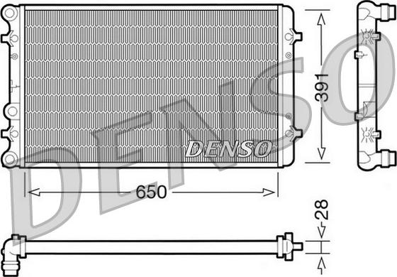 Denso DRM02007 - Radiator, mühərrikin soyudulması furqanavto.az