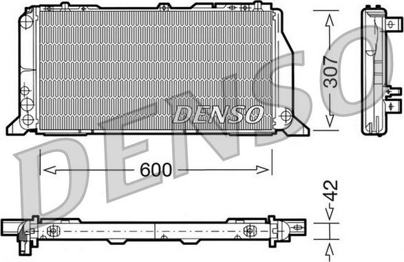 Denso DRM02013 - Radiator, mühərrikin soyudulması furqanavto.az