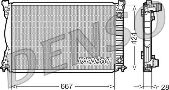 Denso DRM02039 - Radiator, mühərrikin soyudulması furqanavto.az