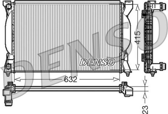 Denso DRM02035 - Radiator, mühərrikin soyudulması furqanavto.az
