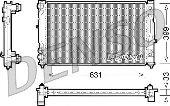 Denso DRM02030 - Radiator, mühərrikin soyudulması furqanavto.az