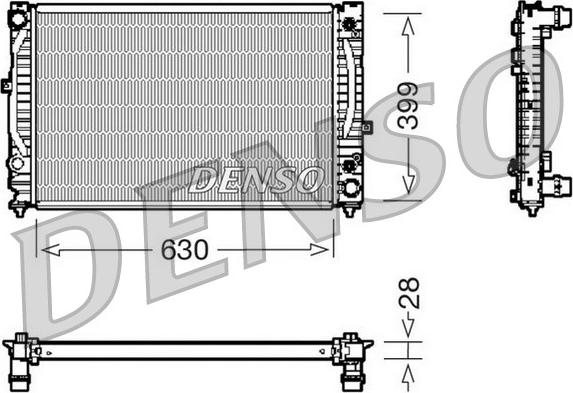 Denso DRM02031 - Radiator, mühərrikin soyudulması furqanavto.az