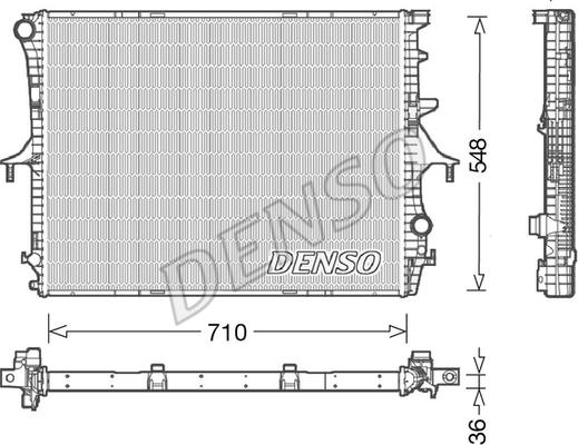 Denso DRM02026 - Radiator, mühərrikin soyudulması furqanavto.az