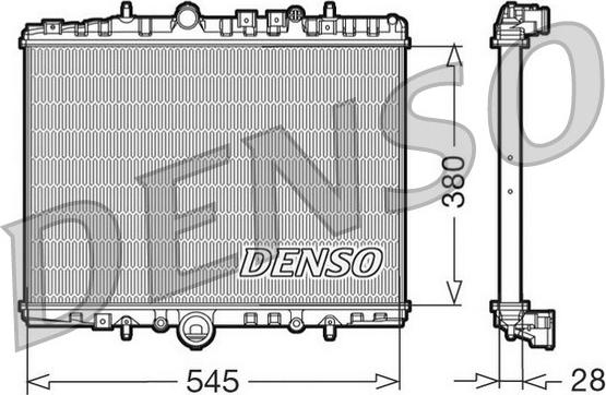 Denso DRM07056 - Radiator, mühərrikin soyudulması furqanavto.az