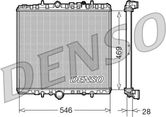 Denso DRM07061 - Radiator, mühərrikin soyudulması furqanavto.az