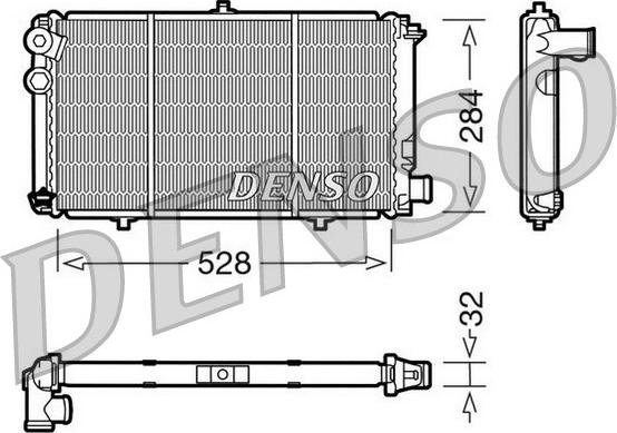 Denso DRM07001 - Radiator, mühərrikin soyudulması furqanavto.az