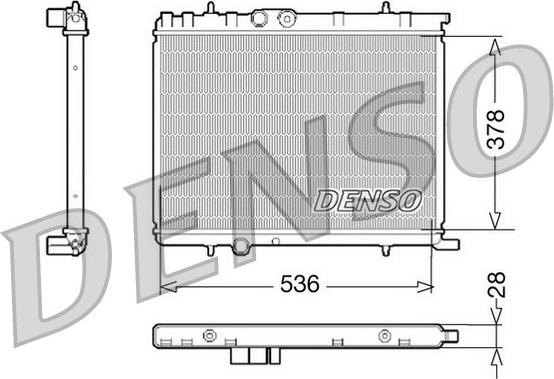 Denso DRM07021 - Radiator, mühərrikin soyudulması furqanavto.az