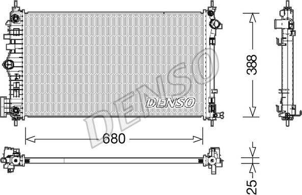 Denso DRM15007 - Radiator, mühərrikin soyudulması furqanavto.az