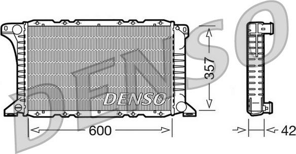 Denso DRM10090 - Radiator, mühərrikin soyudulması furqanavto.az