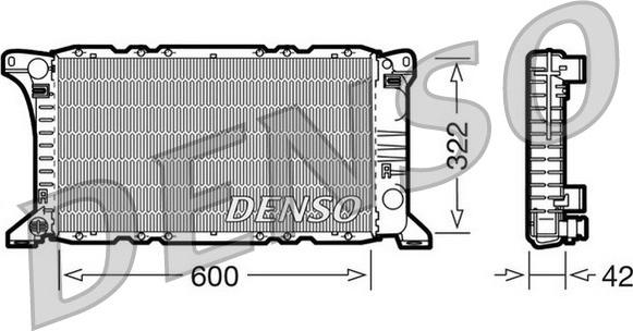 Denso DRM10091 - Radiator, mühərrikin soyudulması furqanavto.az