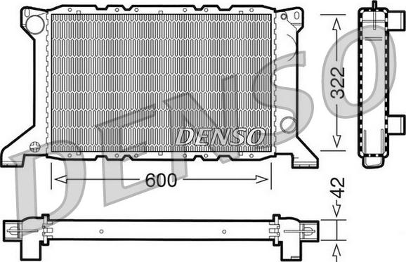 Denso DRM10098 - Radiator, mühərrikin soyudulması furqanavto.az