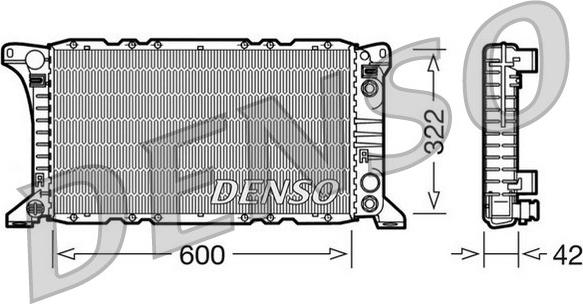 Denso DRM10092 - Radiator, mühərrikin soyudulması furqanavto.az