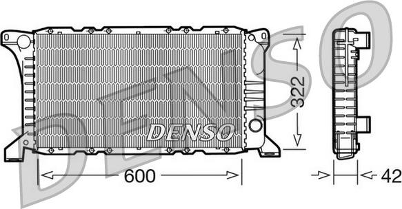 Denso DRM10097 - Radiator, mühərrikin soyudulması furqanavto.az