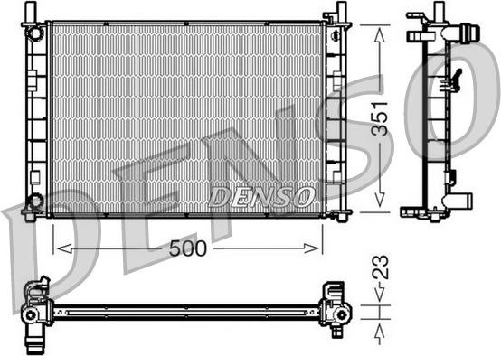 Denso DRM10046 - Radiator, mühərrikin soyudulması furqanavto.az