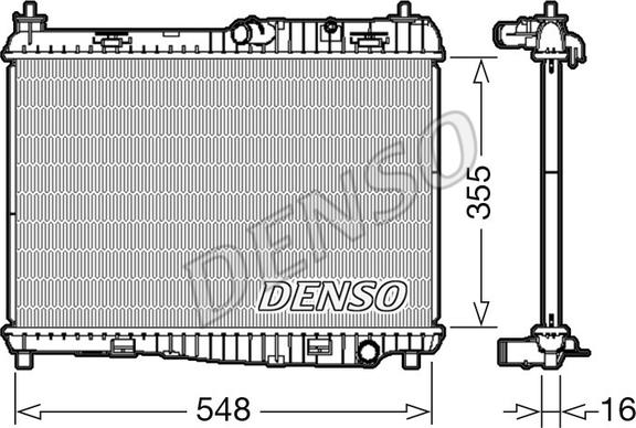 Denso DRM10043 - Radiator, mühərrikin soyudulması furqanavto.az