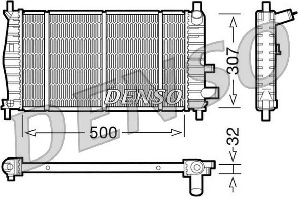 Denso DRM10042 - Radiator, mühərrikin soyudulması furqanavto.az
