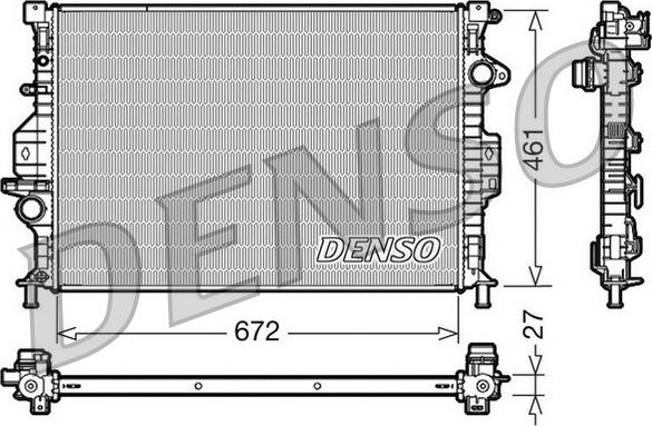 Denso DRM10069 - Radiator, mühərrikin soyudulması furqanavto.az