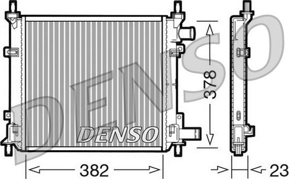 Denso DRM10060 - Radiator, mühərrikin soyudulması furqanavto.az