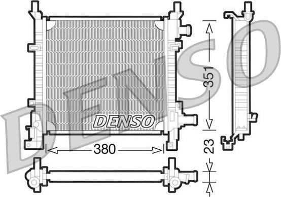 Denso DRM10061 - Radiator, mühərrikin soyudulması furqanavto.az