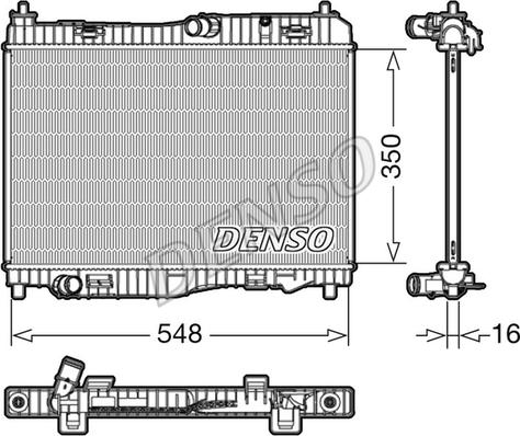 Denso DRM10006 - Radiator, mühərrikin soyudulması furqanavto.az