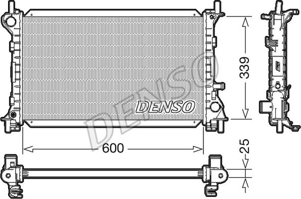 Denso DRM10003 - Radiator, mühərrikin soyudulması furqanavto.az