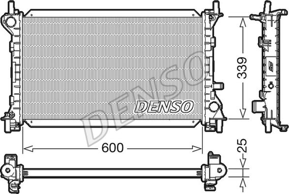 Denso DRM10002 - Radiator, mühərrikin soyudulması furqanavto.az