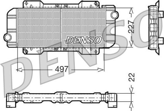 Denso DRM10019 - Radiator, mühərrikin soyudulması furqanavto.az