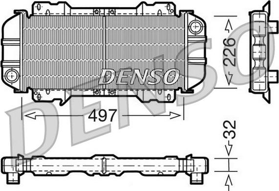 Denso DRM10015 - Radiator, mühərrikin soyudulması furqanavto.az