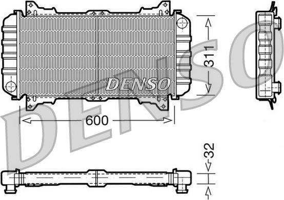 Denso DRM10016 - Radiator, mühərrikin soyudulması furqanavto.az
