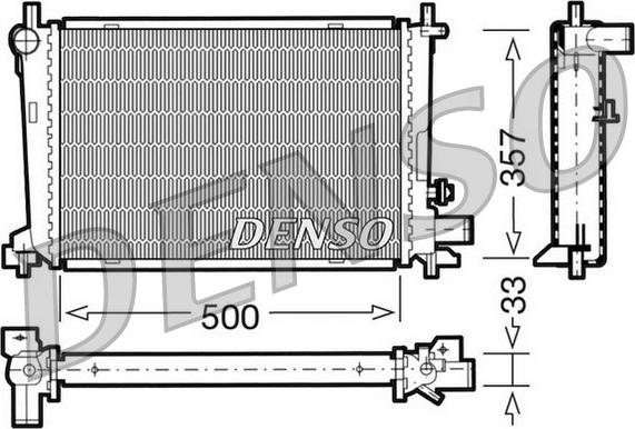 Denso DRM10039 - Radiator, mühərrikin soyudulması furqanavto.az